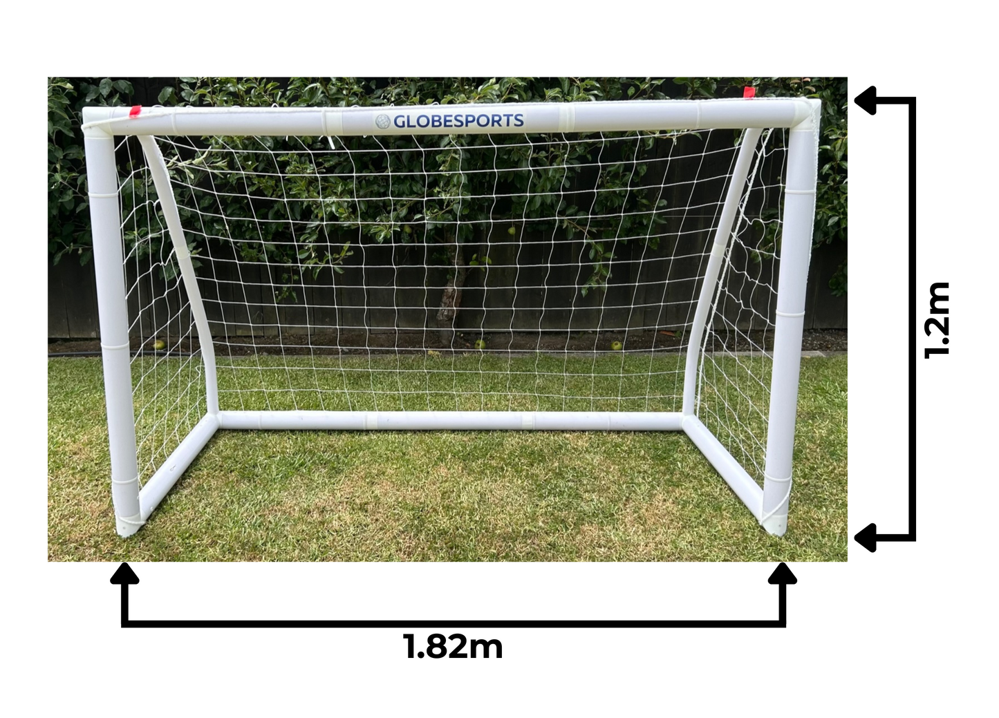 Set of 2 Globesports Football Goals 1.82m x 1.2m