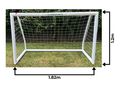 Set of 2 Globesports Football Goals 1.82m x 1.2m